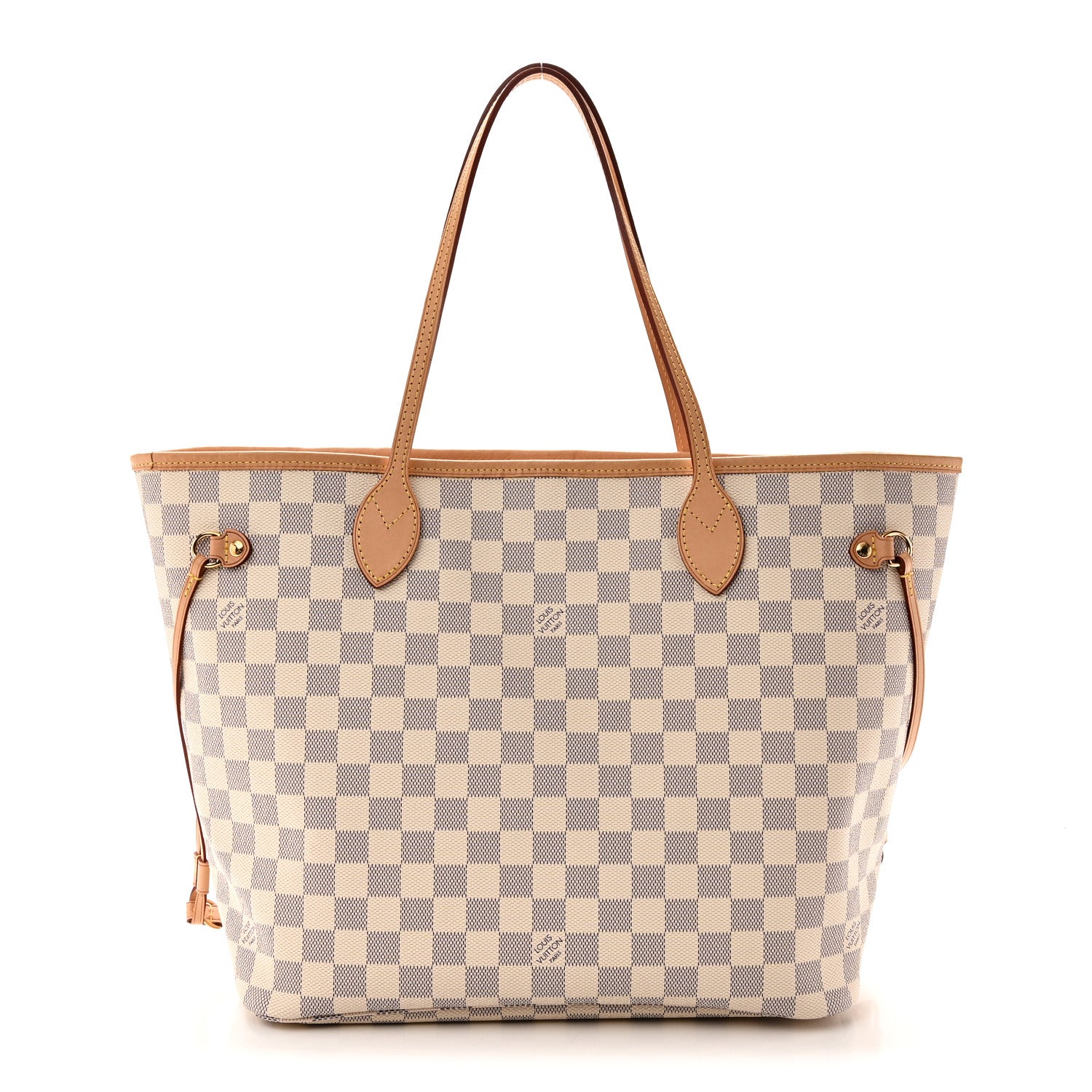 Louis Vuitton Damier Azur Neo Neverfull MM Rose Ballerine 1 of 10