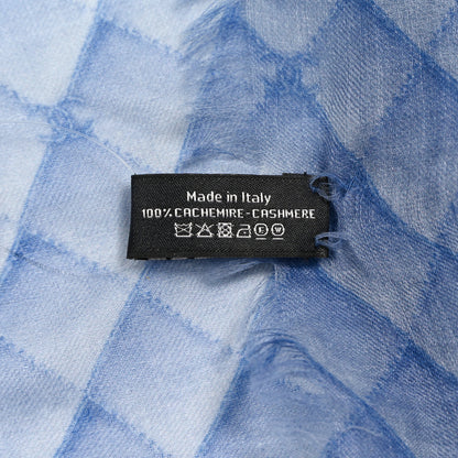 Chanel Cashmere CC Stole Blue 5 of 6