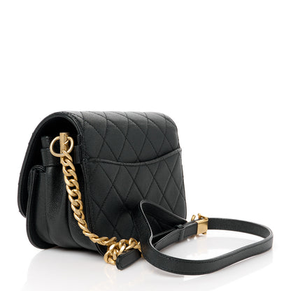 Chanel Caviar Mini Messenger Bag Black 3 of 11