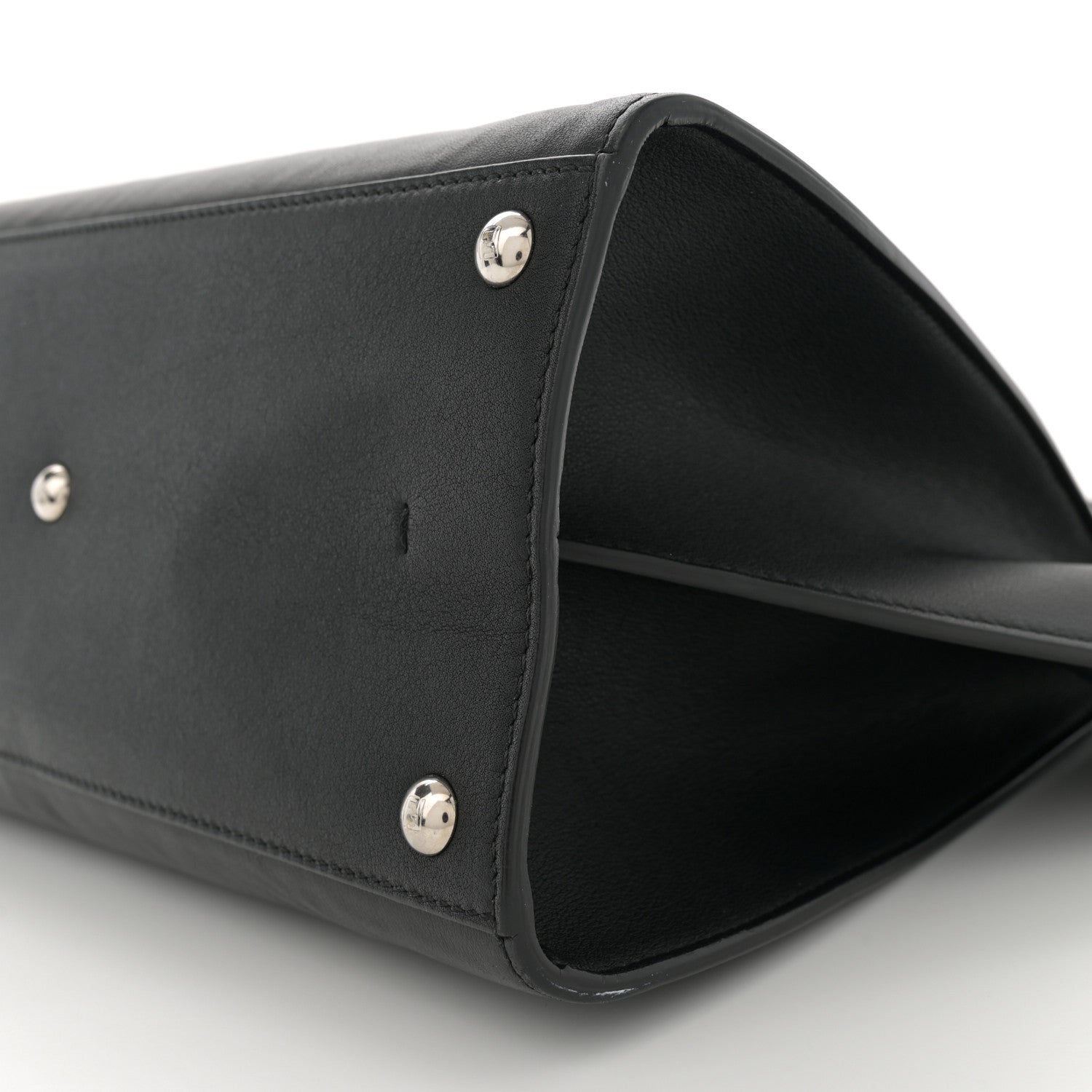 Fendi Vitello Dolce Shiny Nappa Petite 3Jours Tote Black 10 of 13