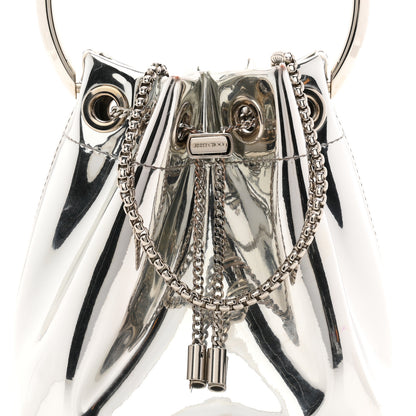 Jimmy Choo Metallic Patent Bon Bon Bag Silver 8 of 10