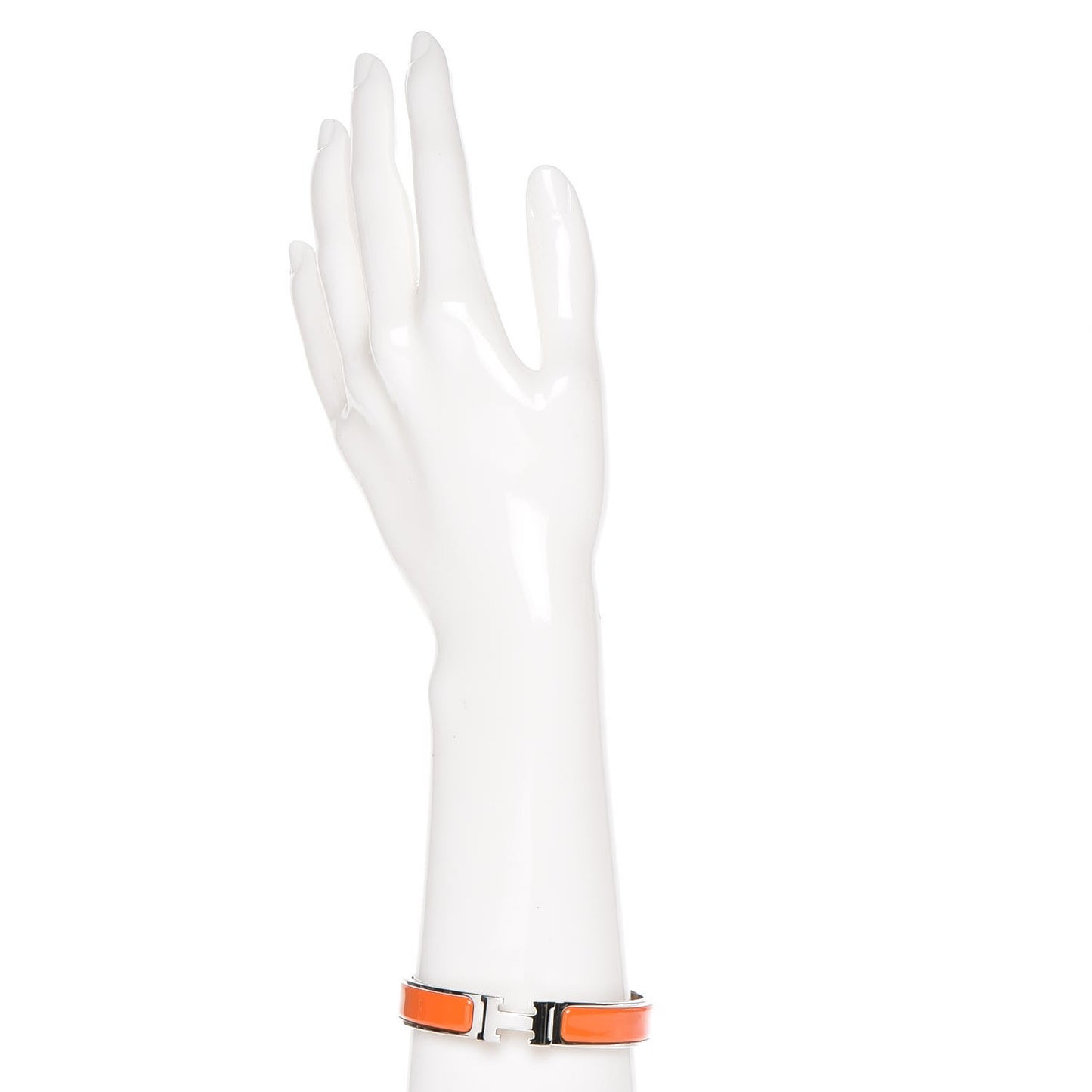 Enamel Narrow Clic Clac H Bracelet GM Orange