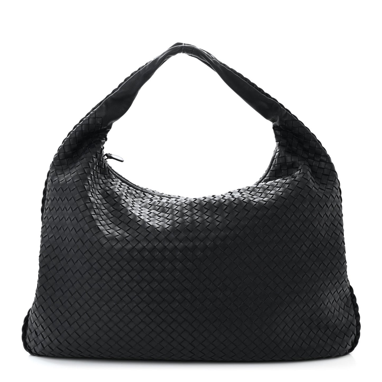 Nappa Intrecciato Maxi Veneta Hobo Black