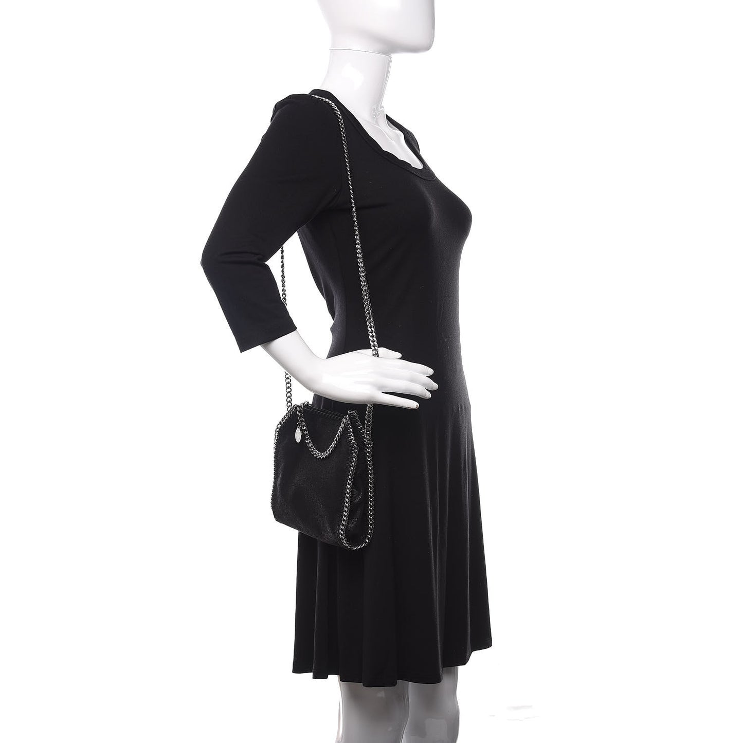 Shaggy Deer Tiny Falabella Tote Black