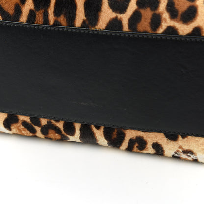 Dolce & Gabbana Calf Hair Leopard Print Large Miss Sicily Satchel Naturale 13 of 13