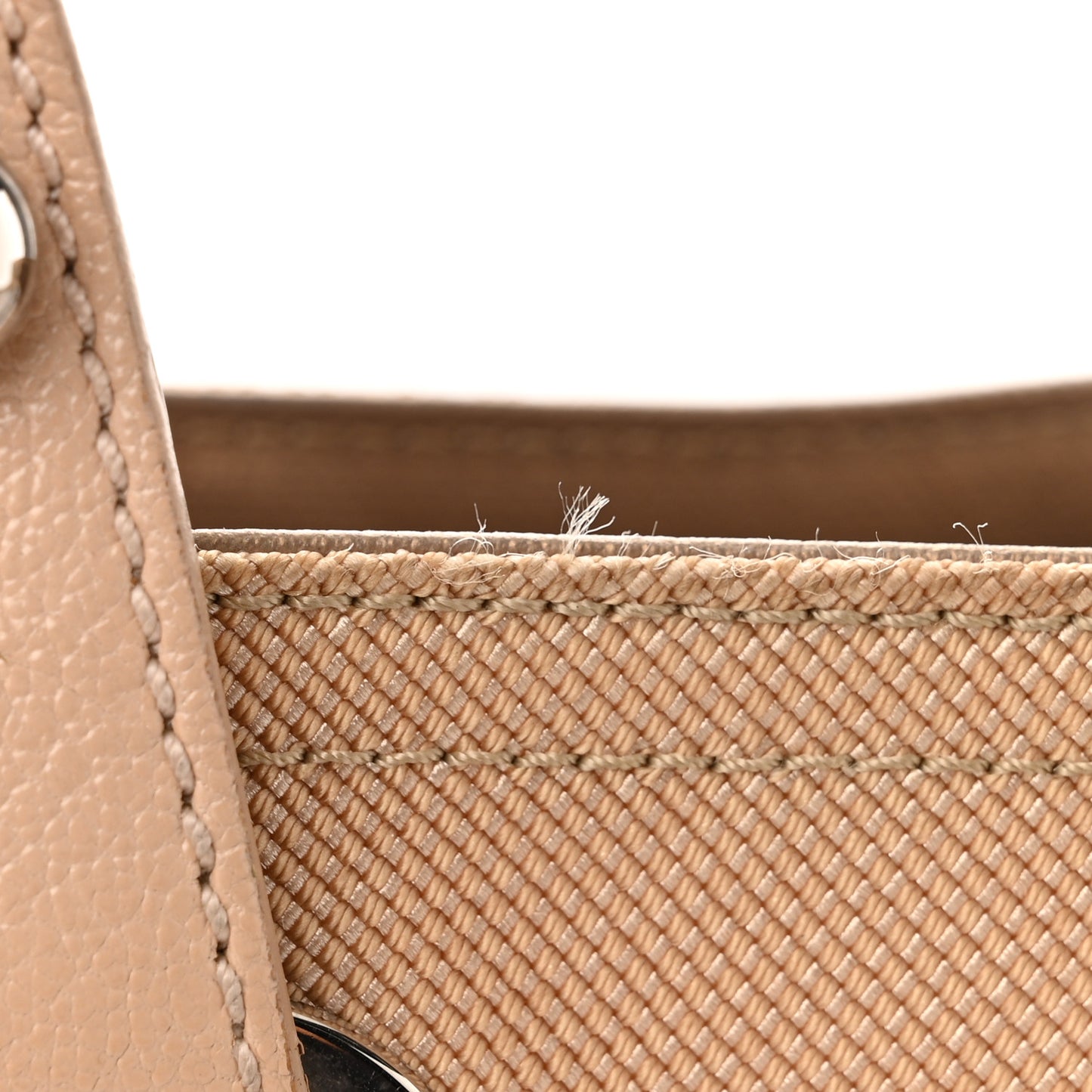 Metallic Coated Canvas Large Paris Biarritz Tote Gold