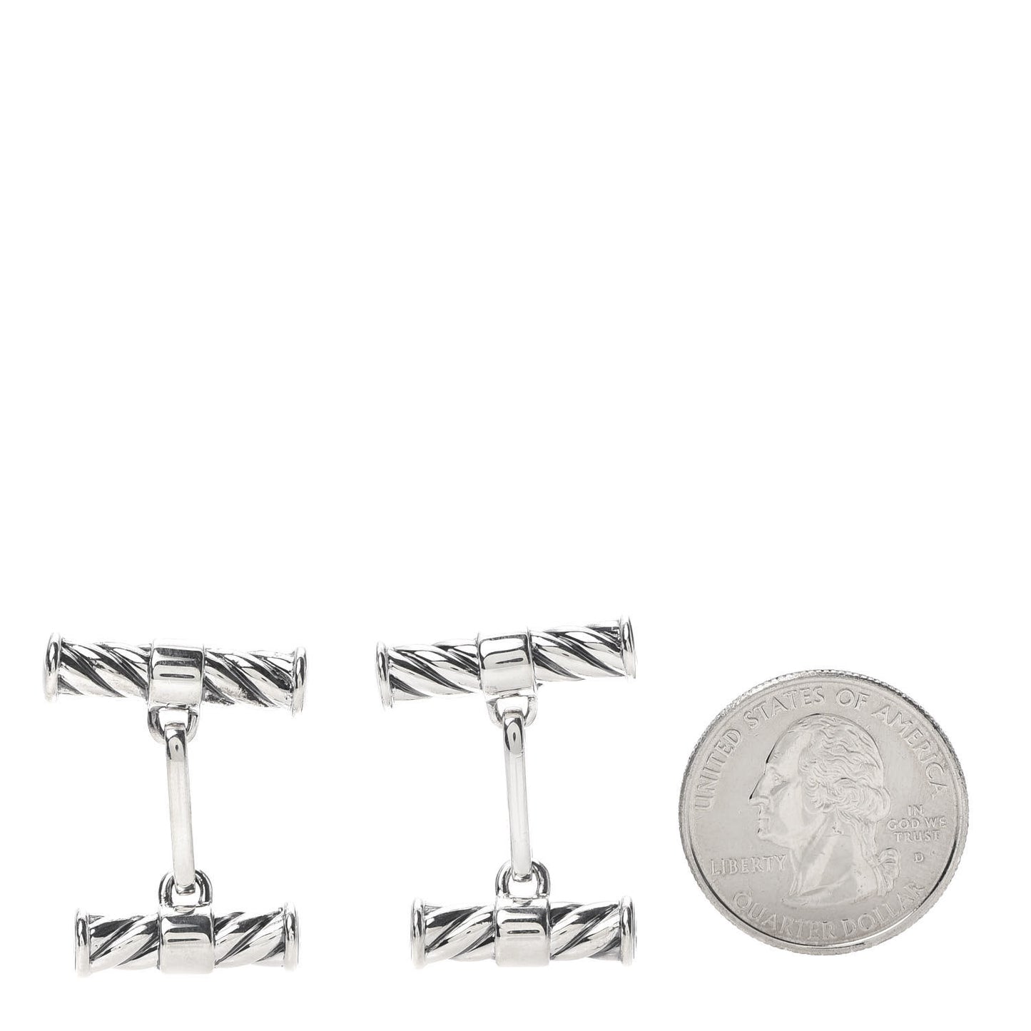 Sterling Silver Cable Classics Cufflinks