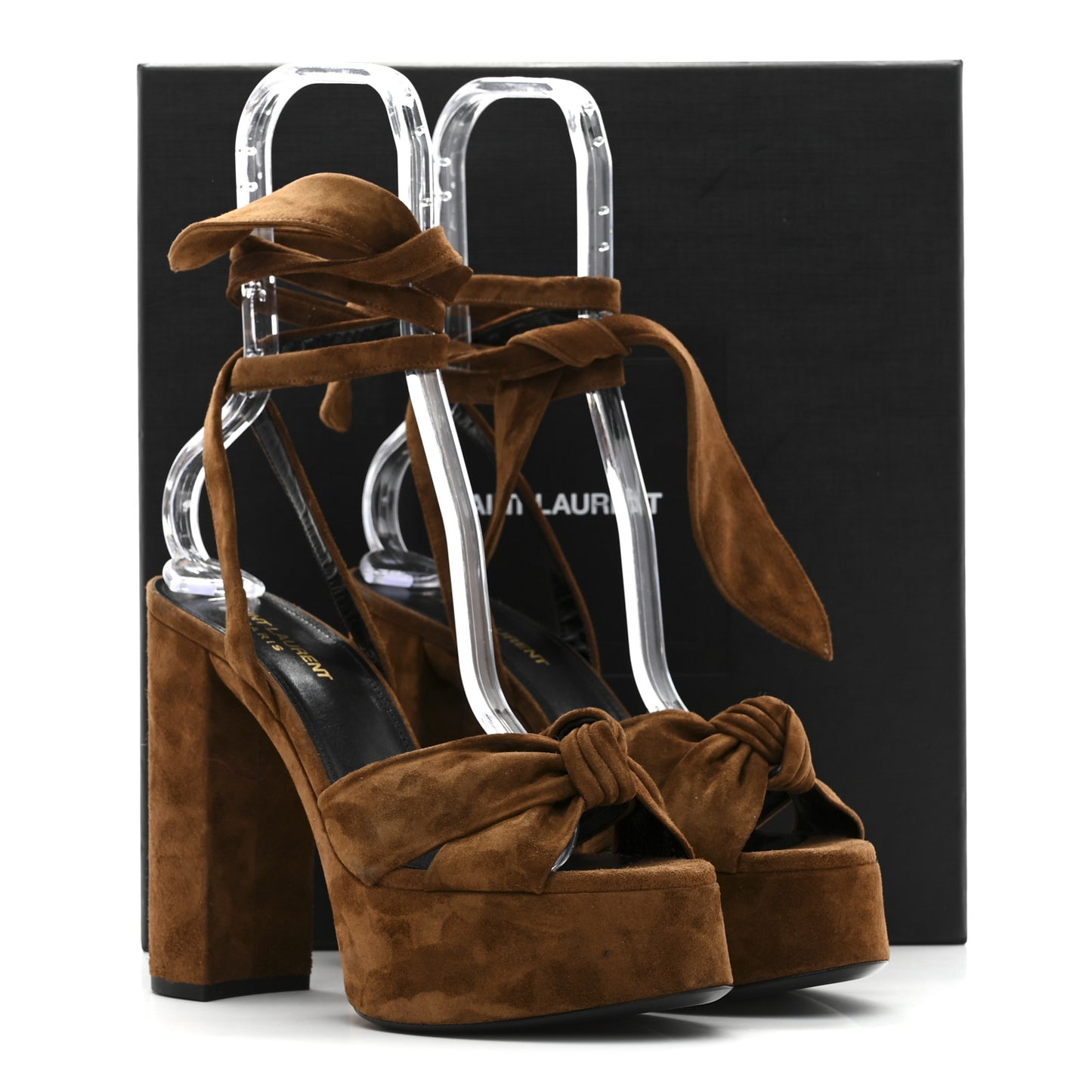 Suede Bianca 85 Platform Sandals 38 Land