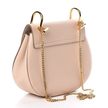 Chloe Grained Lambskin Drew Shoulder Bag Cement Pink 3 of 9