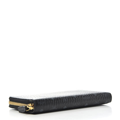 MCM Visetos Large Zip Around Wallet Black 4 of 6
