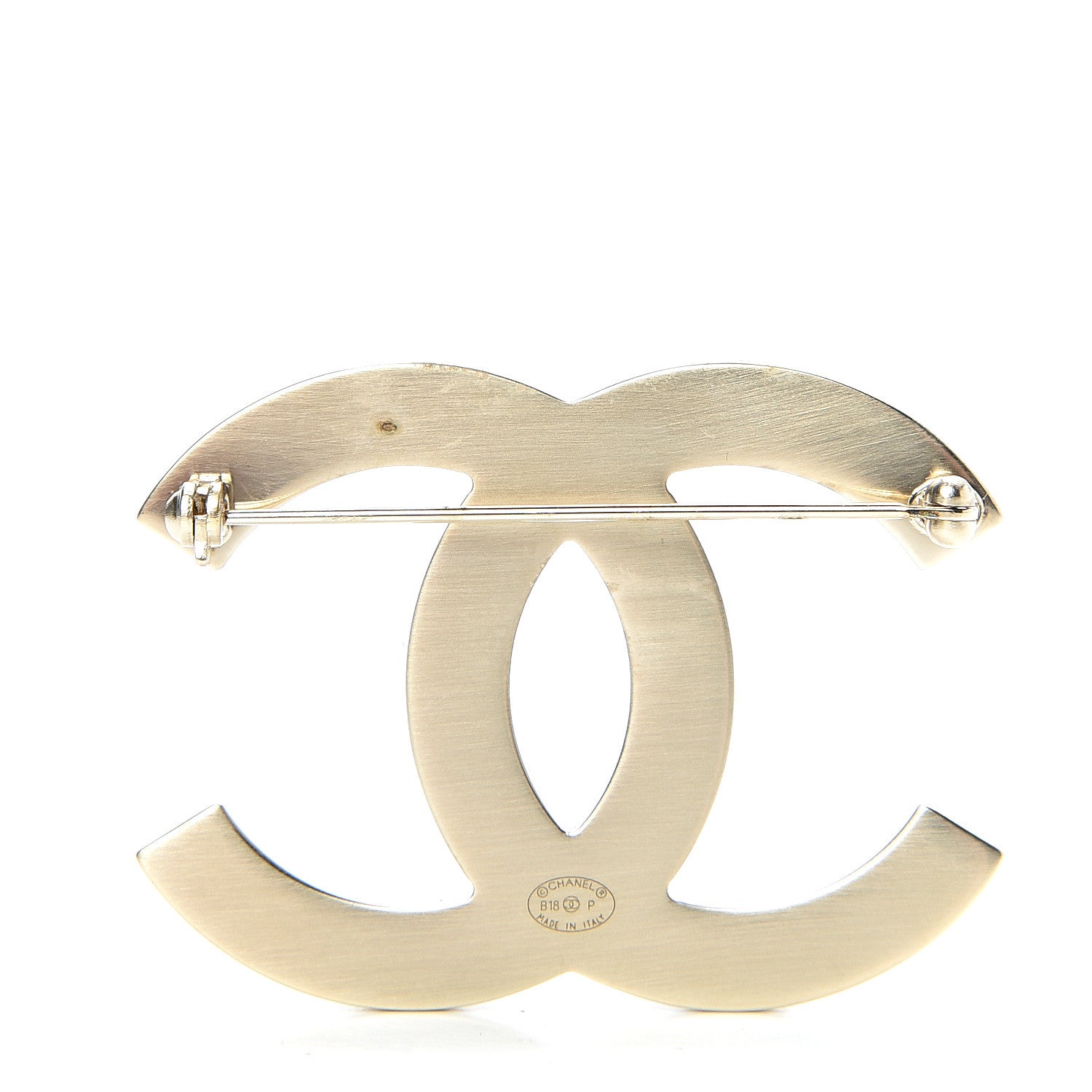 Chanel Pearl CC Brooch Pin Gold 3 of 8