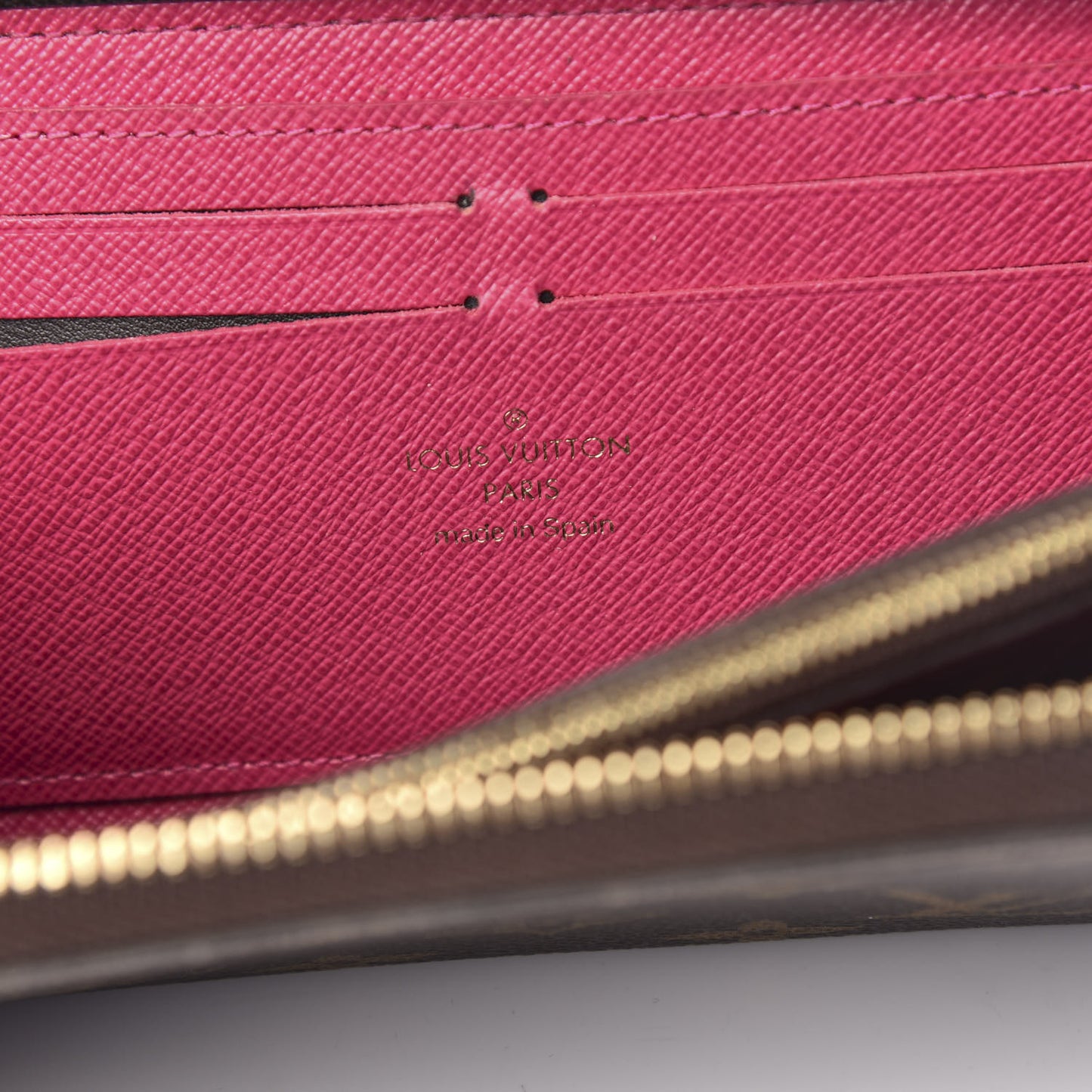Monogram Clemence Wallet Hot Pink