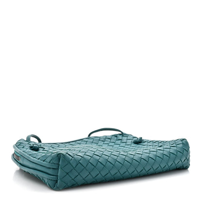 Bottega Veneta Nappa Intrecciato Nodini Crossbody Messenger Mallard 4 of 12