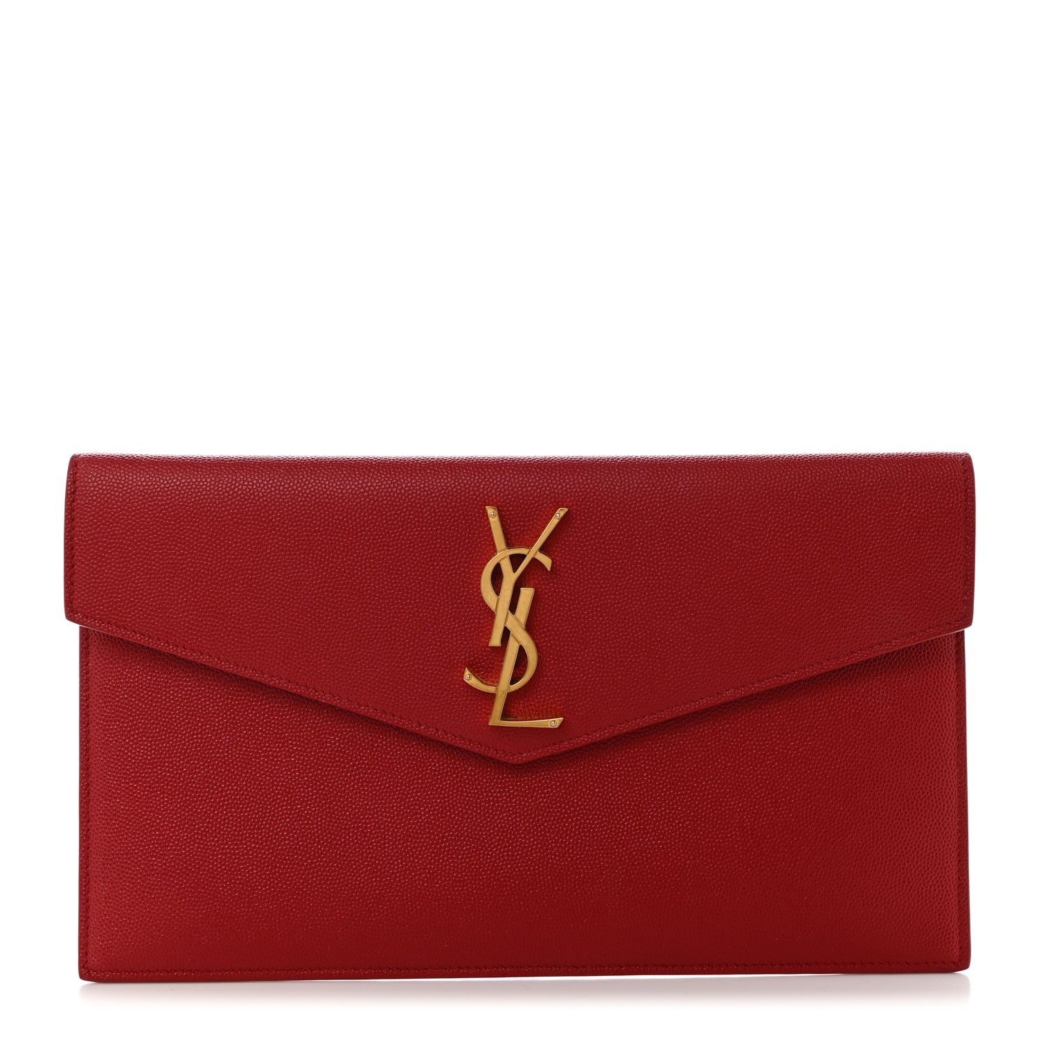 Saint Laurent Grain De Poudre Uptown Pouch Opyum Red 1 of 7