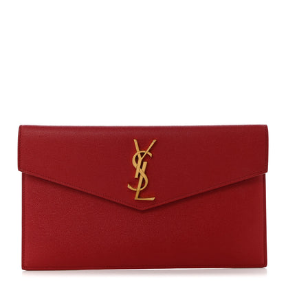 Saint Laurent Grain De Poudre Uptown Pouch Opyum Red 1 of 7