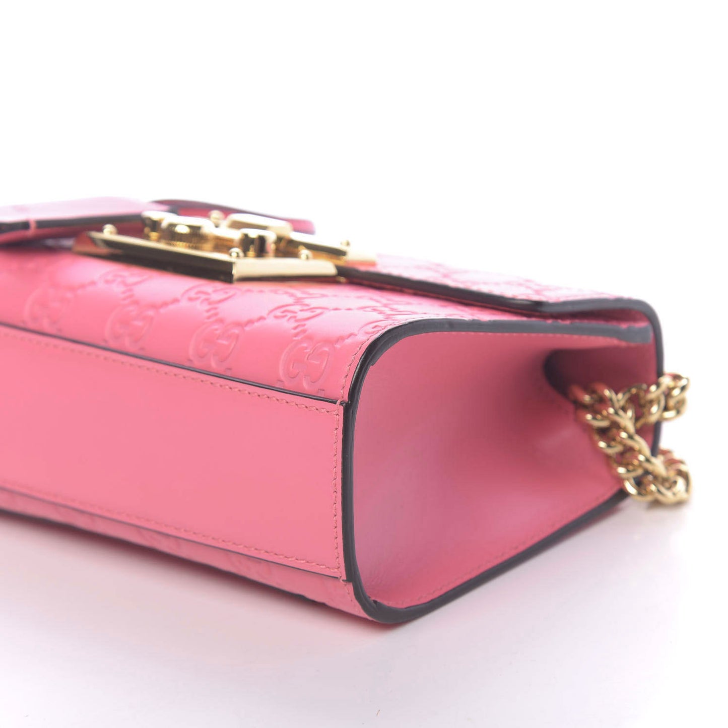 Guccissima Small Padlock Shoulder Bag Flush