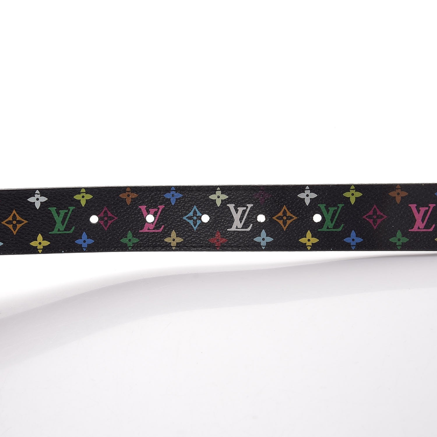 Louis Vuitton Monogram Multicolor LV Cut Reversible Belt 75 30 Black 4 of 8