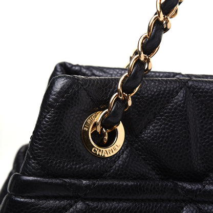 Chanel Caviar Quilted CC Timeless Soft Tote Black 18 of 19