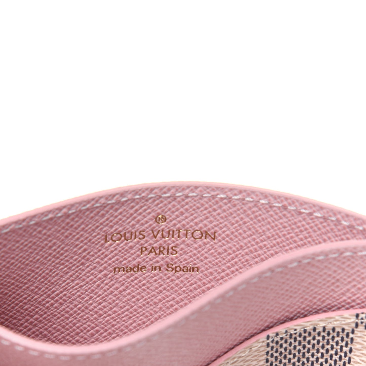 Damier Azur Daily Card Holder Rose Ballerine