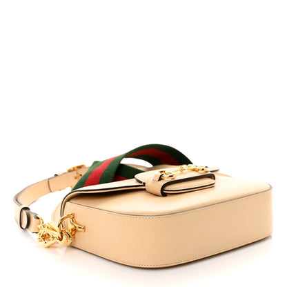 Gucci Azalea Calfskin Web Mini Horsebit 1955 Shoulder Bag Bubble Tea 4 of 9