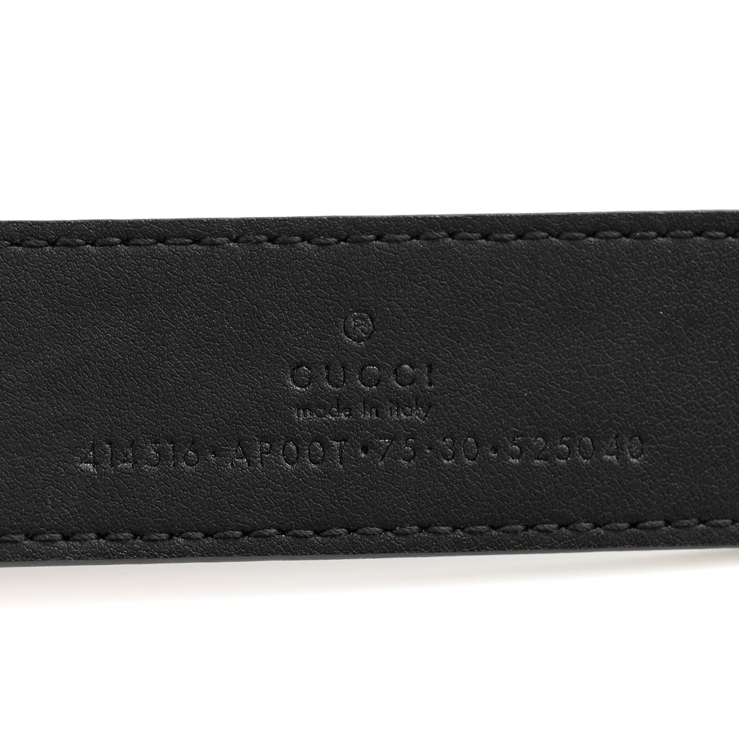 Calfskin Double G 30mm Belt 75 30 Black