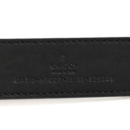 Gucci Calfskin Double G 30mm Belt 75 30 Black 5 of 7