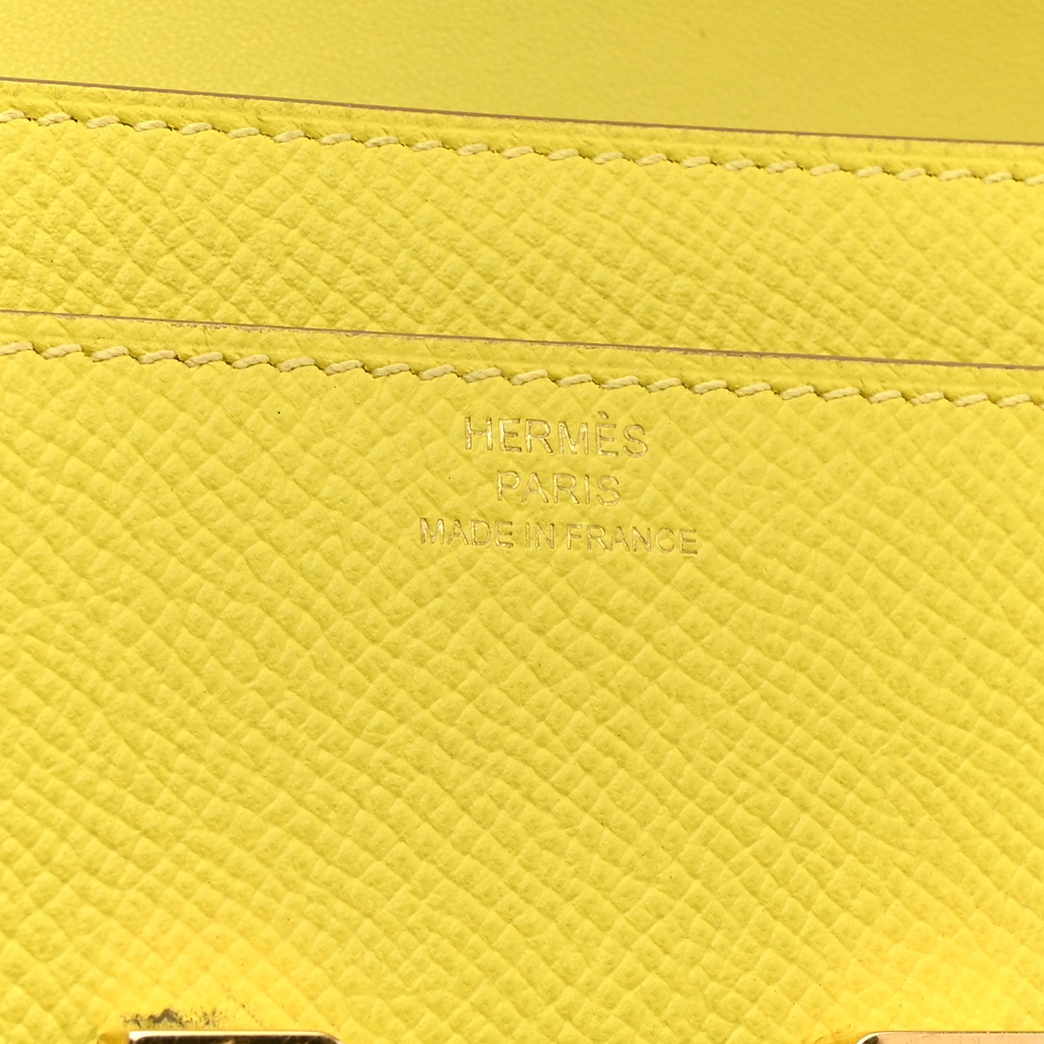 Hermes Epsom Constance Long Wallet Lime 6 of 10