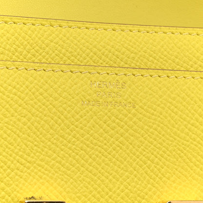 Hermes Epsom Constance Long Wallet Lime 6 of 10
