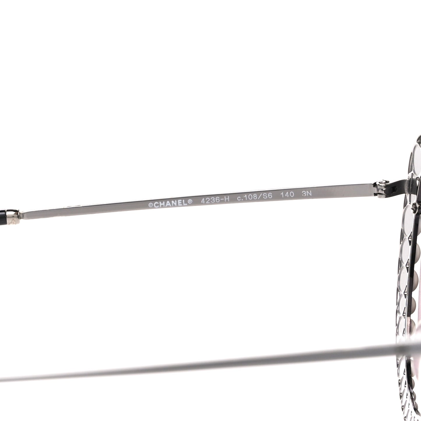 Acetate Metal Pearl Butterfly Sunglasses 4236-H Grey