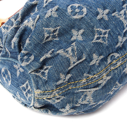 Louis Vuitton Monogram Denim Pleaty Blue 6 of 9