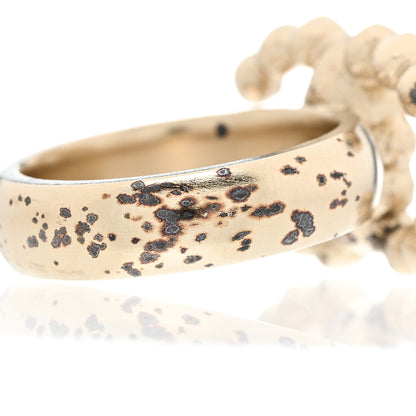 Chanel Pearl CC Ring 51 5.75 Gold White 5 of 7