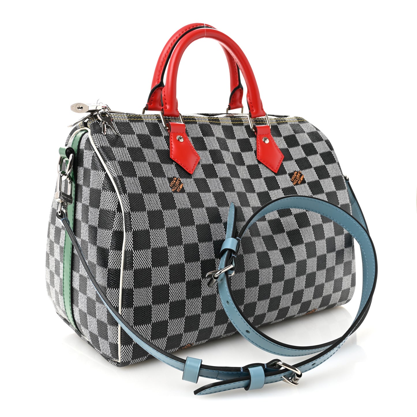 Damier Speedy Bandouliere 30 Black White