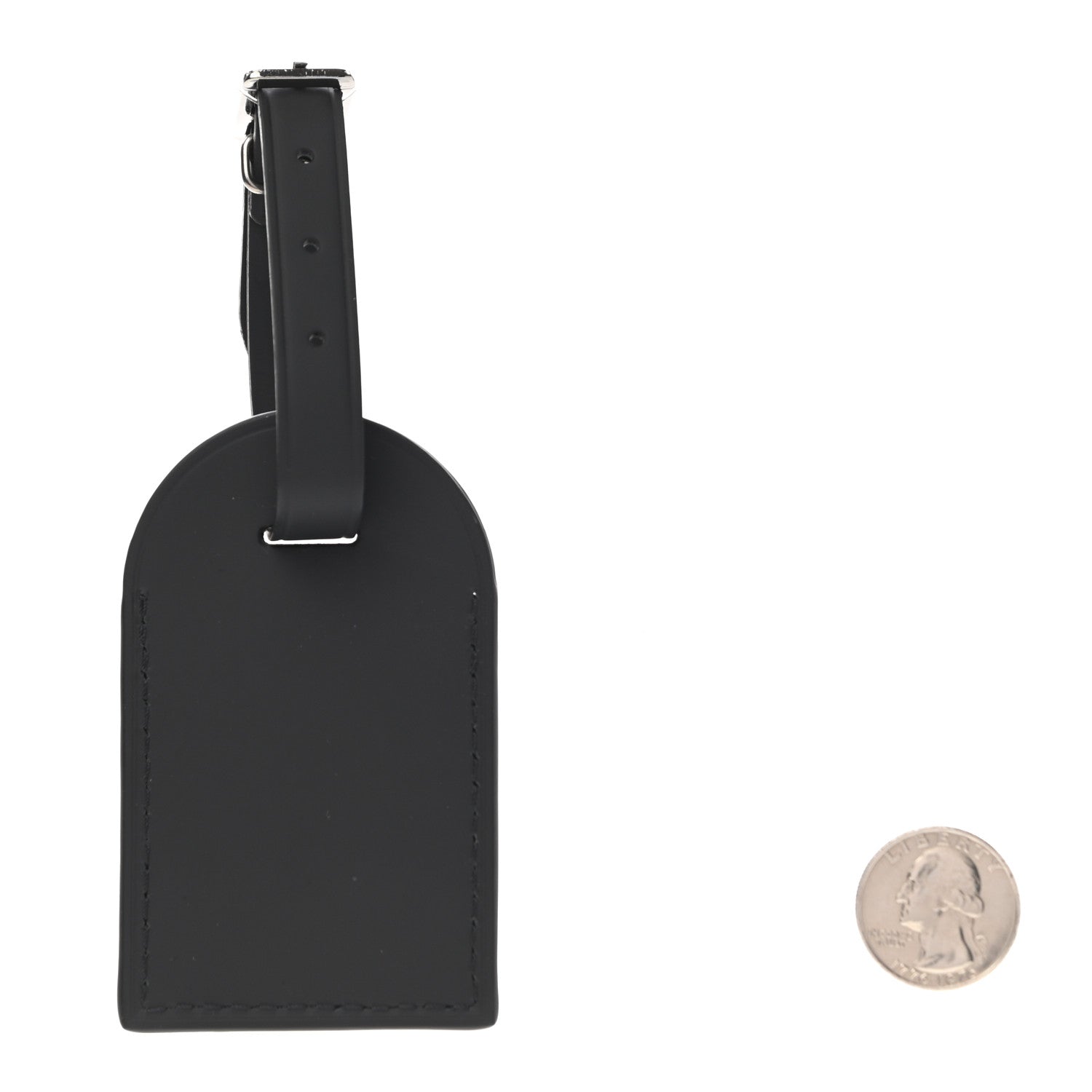 Louis Vuitton Calfskin Luggage Tag Black 2 of 3