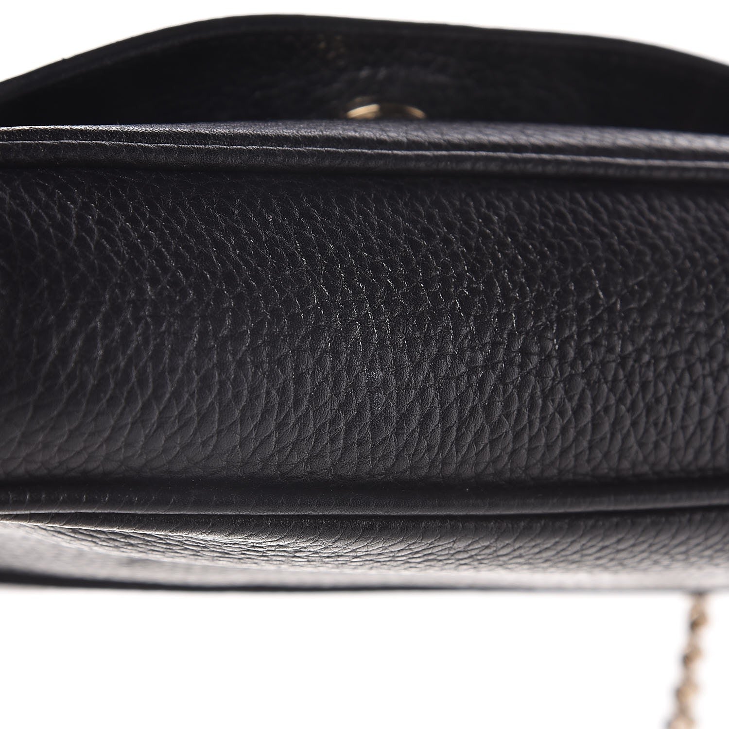 Gucci Pebbled Calfskin Medium Soho Flap Crossbody Black 9 of 9