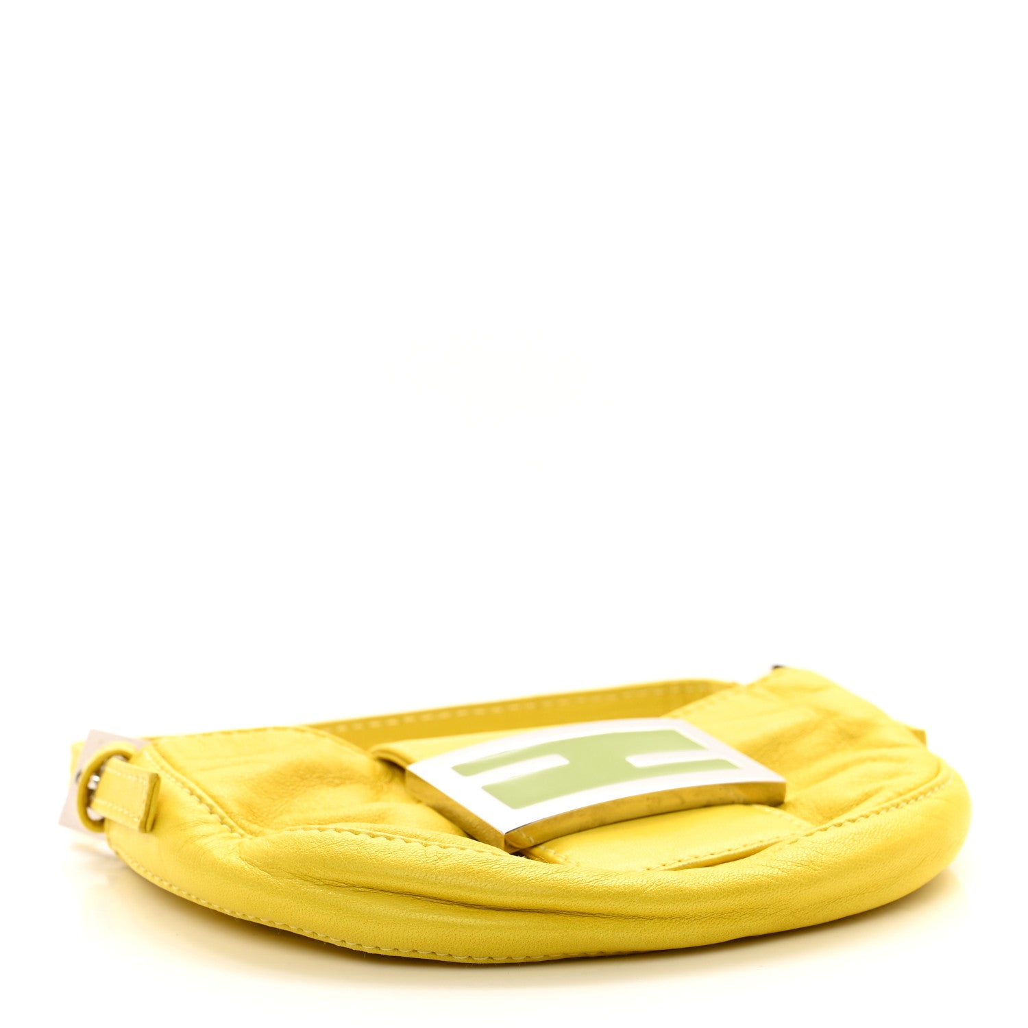 Fendi Nappa Mini Half Moon Baguette Yellow 4 of 8