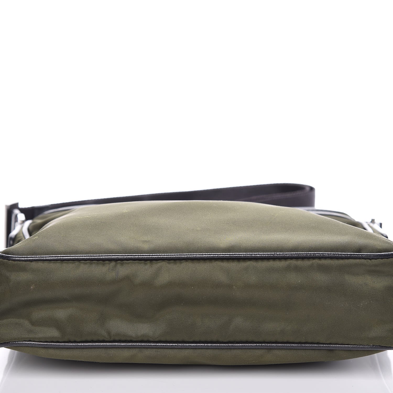 Prada Tessuto Nylon Flat Messenger Bag Militare 10 of 10