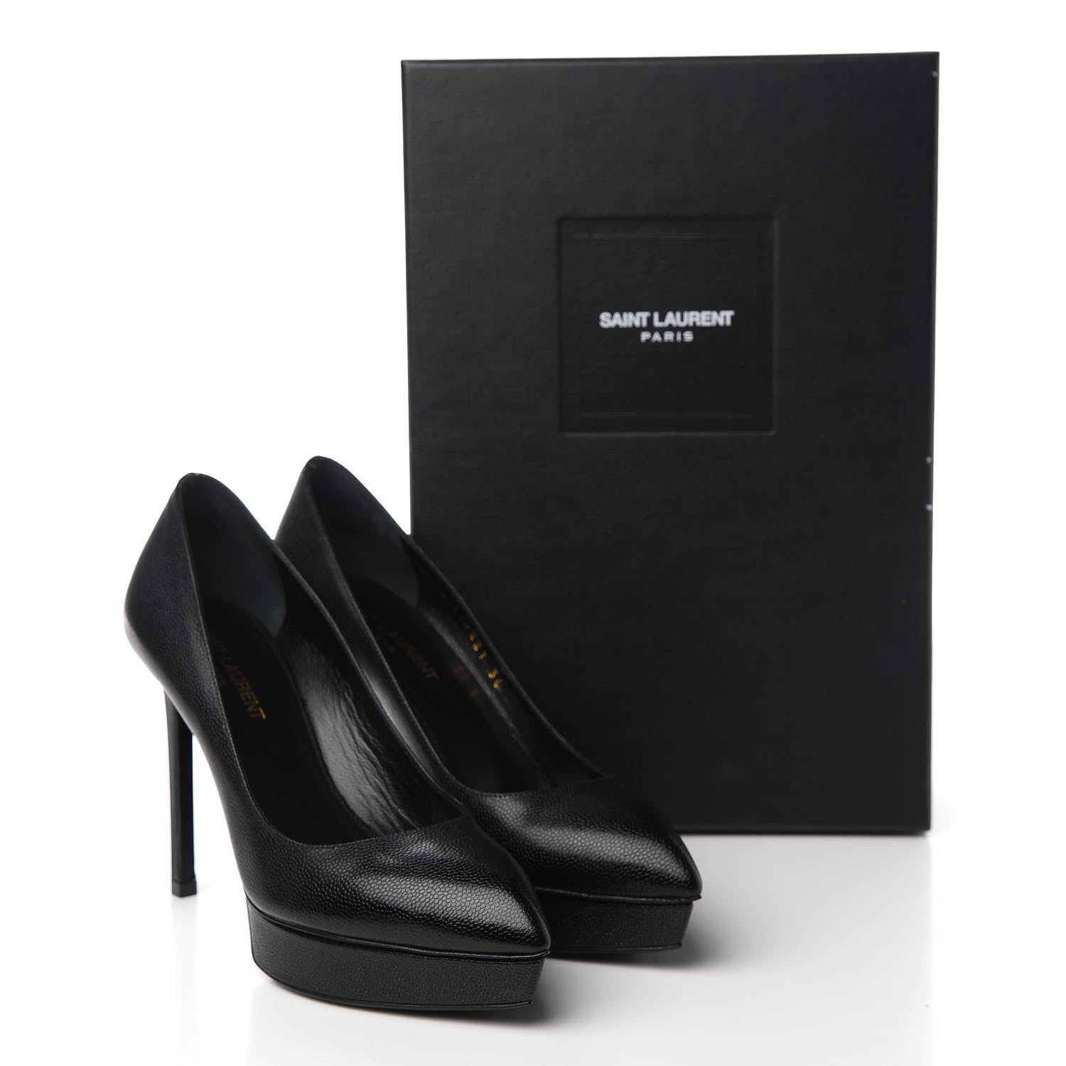 Saint Laurent Grain de Poudre Classic Janis 80 Escarpin Pumps 36 Black 9 of 9