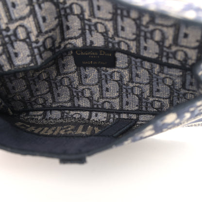 Christian Dior Oblique Slim Saddle Pouch Blue 5 of 11