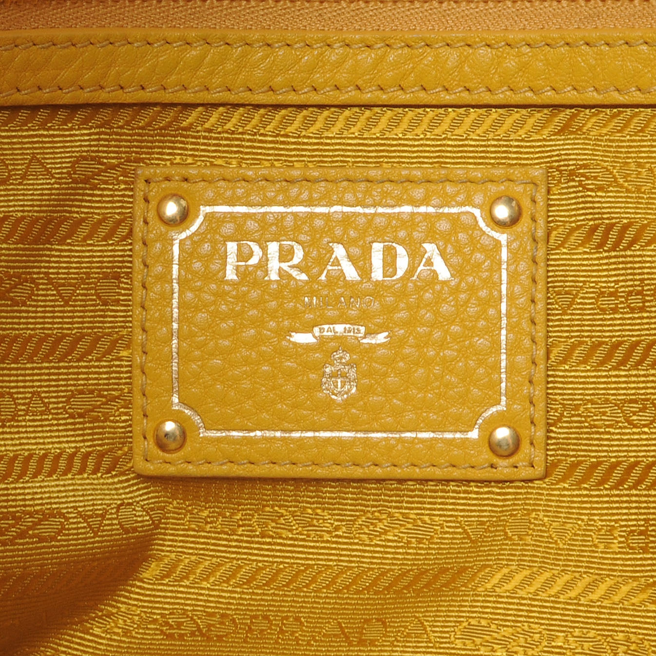 Prada Vitello Daino Tote Mimosa 7 of 9