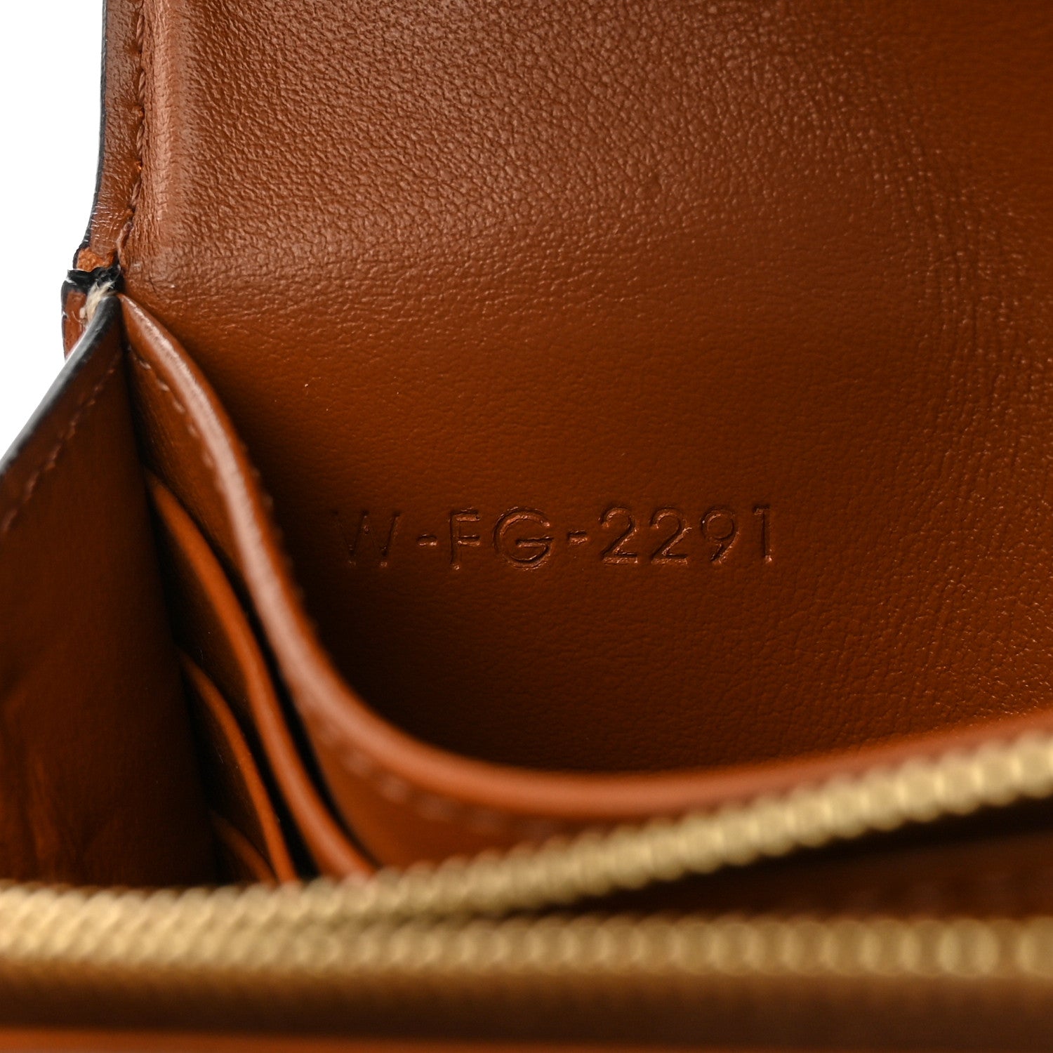 Celine Canvas Triomphe Continental Wallet Tan 8 of 12