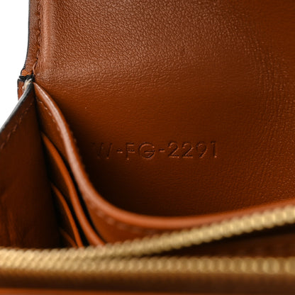 Celine Canvas Triomphe Continental Wallet Tan 8 of 12