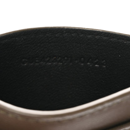 Saint Laurent Lambskin Matelasse Chevron Monogram Credit Card Case Light Musk 7 of 7