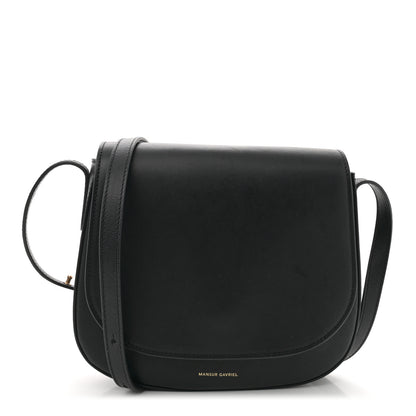 Mansur Gavriel Calfskin Flap Crossbody Bag Black 1 of 9