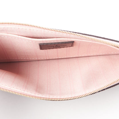 Louis Vuitton Damier Ebene Neverfull MM GM Pochette Rose Ballerine 6 of 8