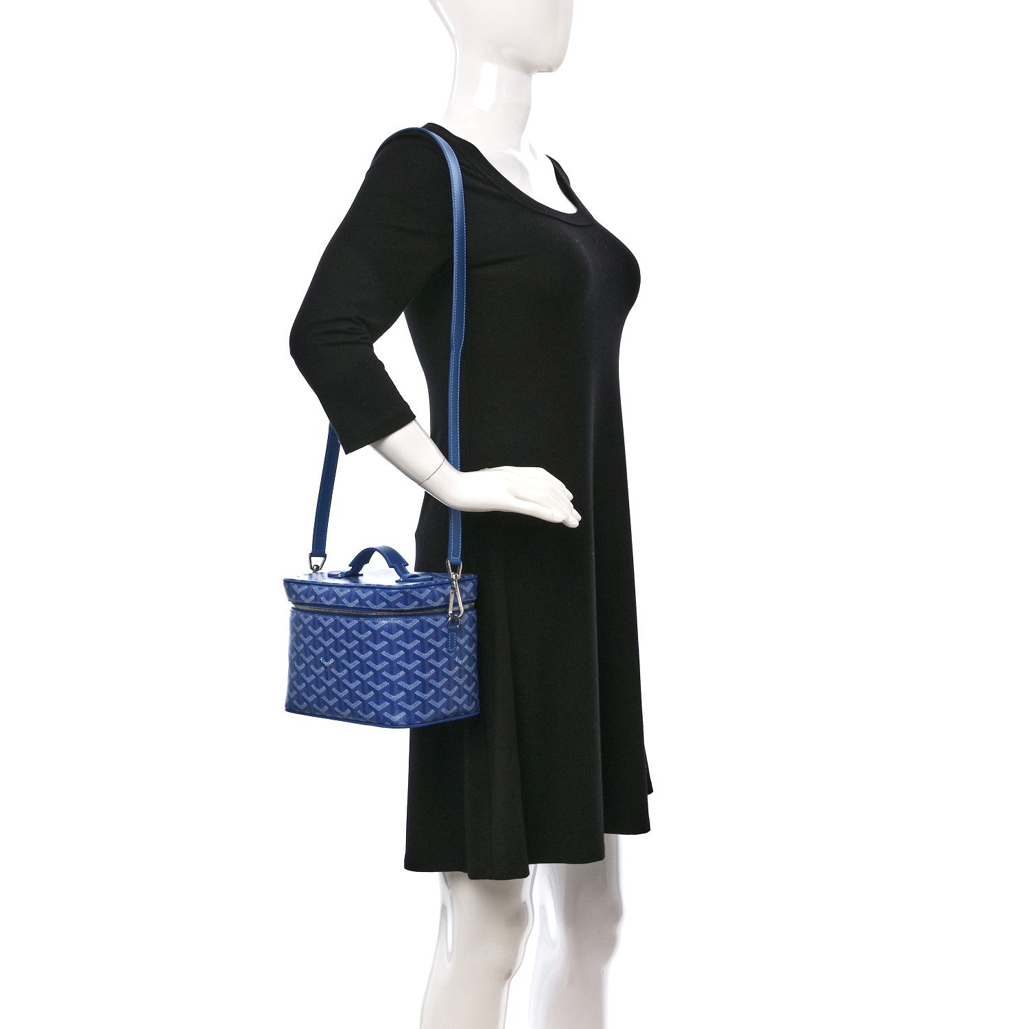 Goyard Goyardine Muse Vanity Case Sky Blue 1352545