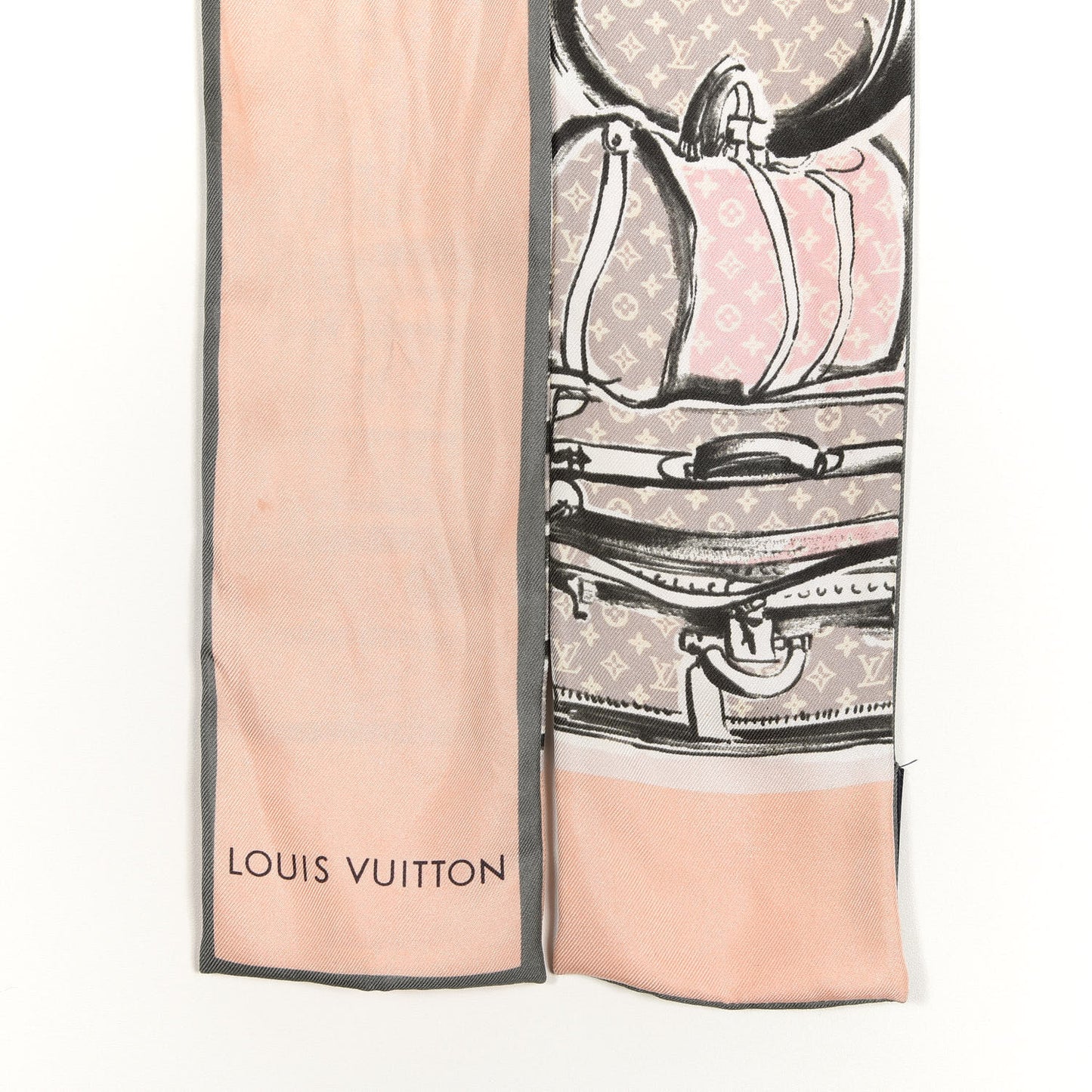 Silk Monogram Trunks Bandeau Rose Poudre