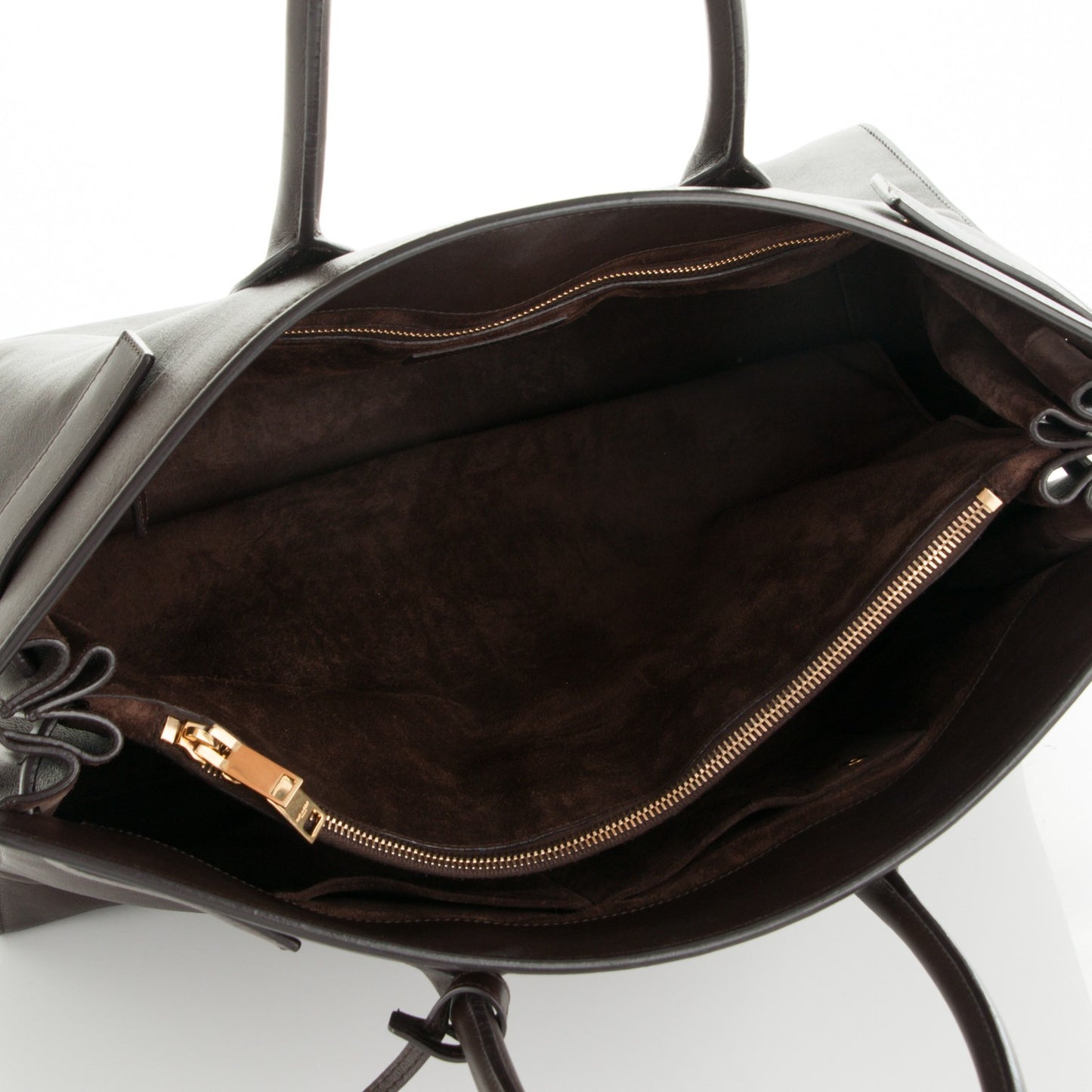 Calfskin Large Sac De Jour Carryall Dark Brown