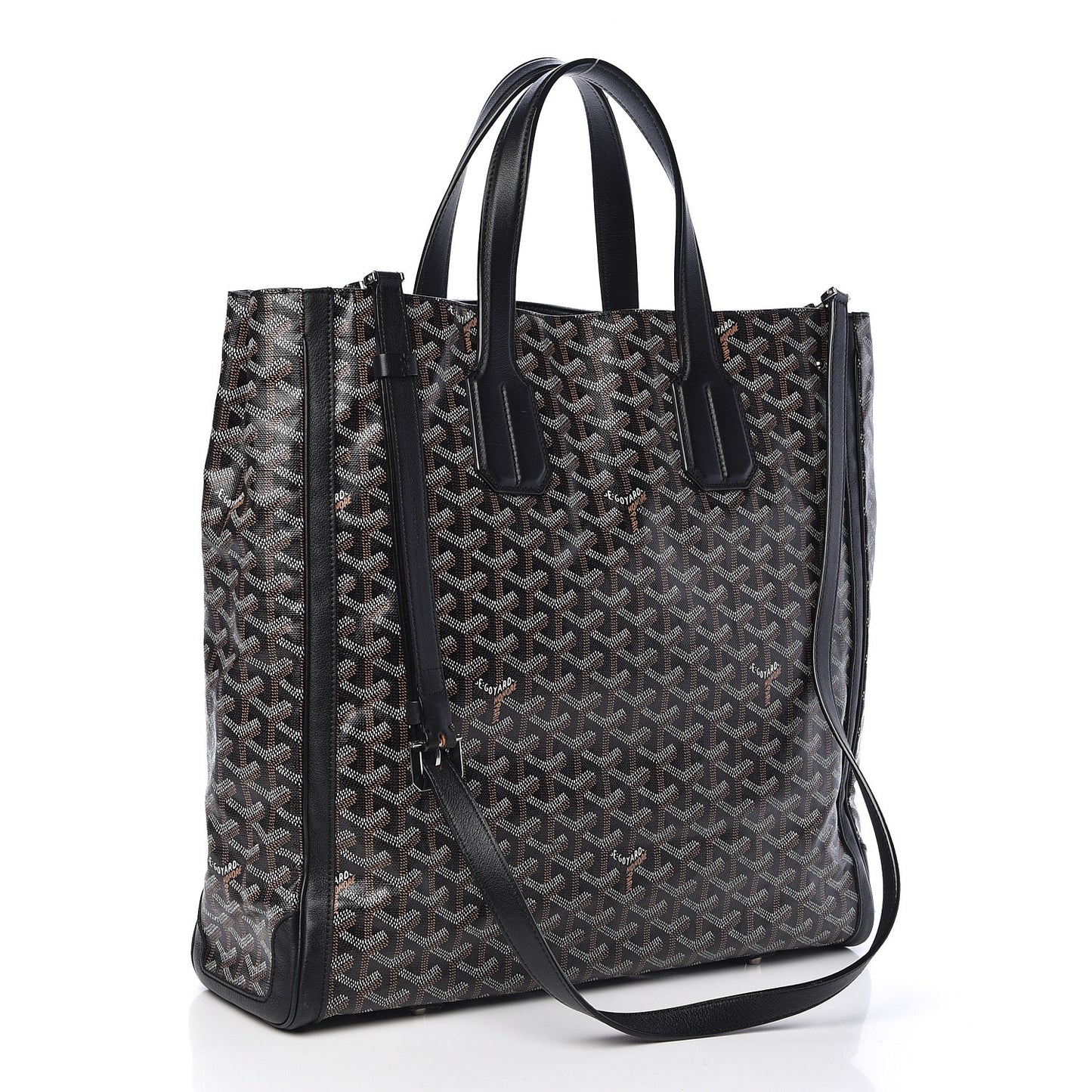 Goyardine Voltaire Tote Black