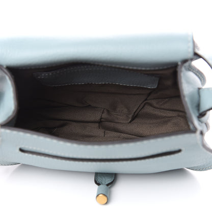 Chloe Calfskin Mini Marcie Round Crossbody Bag Faded Blue 5 of 9