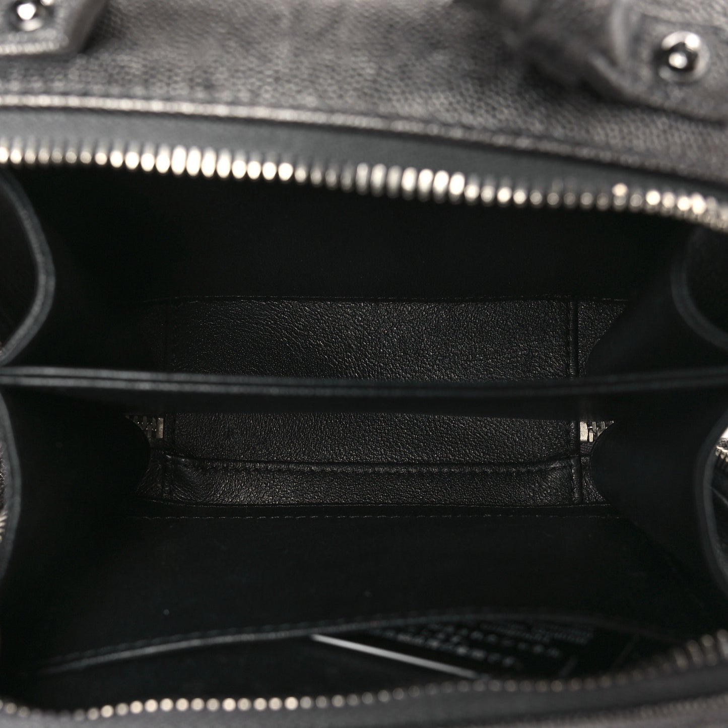 Caviar Quilted Small CC Filigree Vanity Case Dark Grey